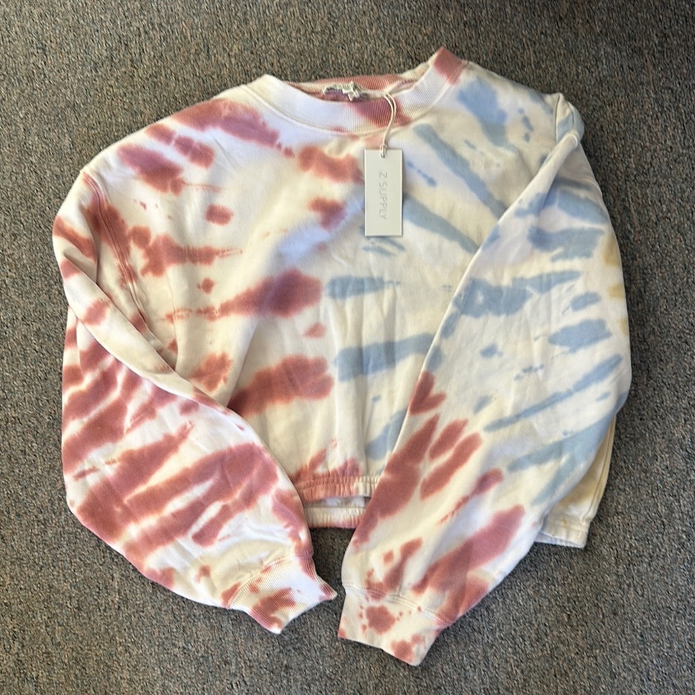 NWT Z supply crop sweatshirt